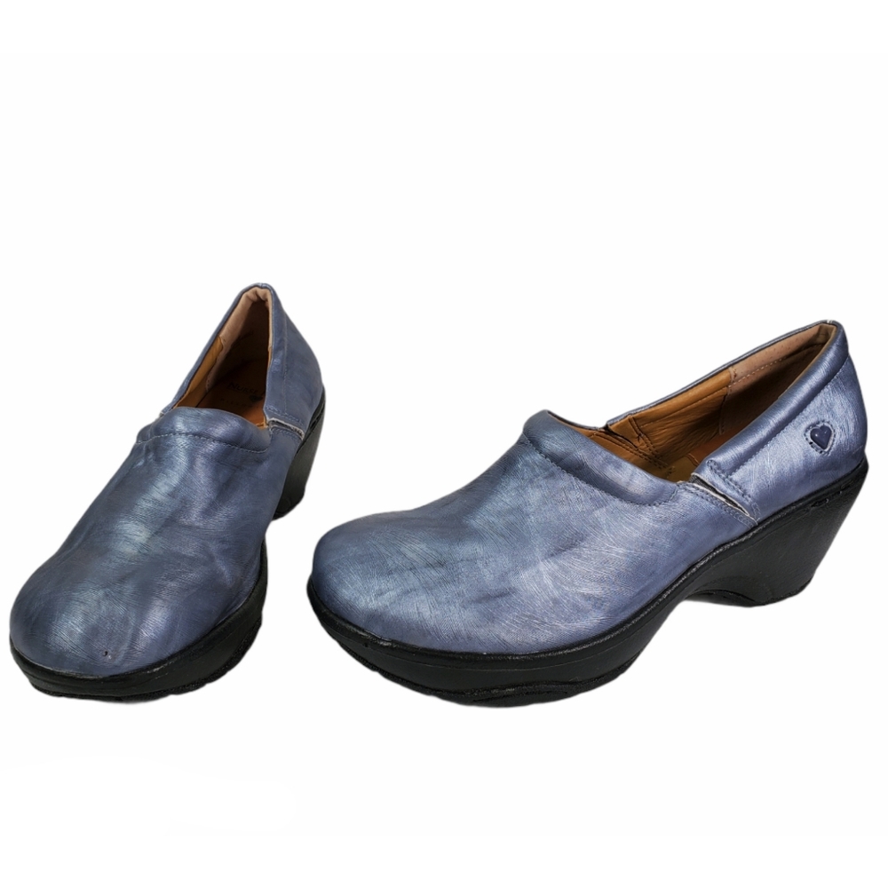 Nurse Mates Pillowtop 8 Clogs Metallic